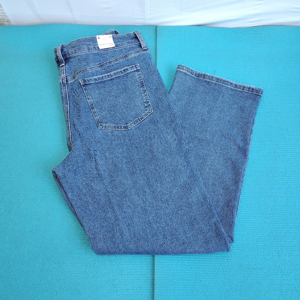 Nwt Gloria Vanderbilt Relaxed Straight Jeans High Rise Size 14